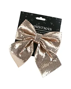 Ornament Fundita Rosegold cu paiete 17 cm