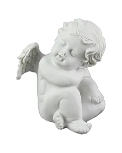 Figurina Inger din ipsos alb 11 cm