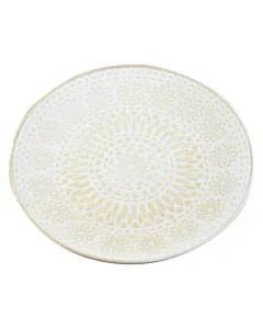 Platou decorativ din lemn, rotund 29 cm