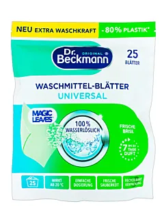 Dr.Beckmann Detergent de rufe benzi-foi 25 buc Universal Magic Leaves