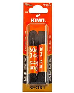 Kiwi Sireturi de pantofi 60 cm 2 perechi Sport Negru