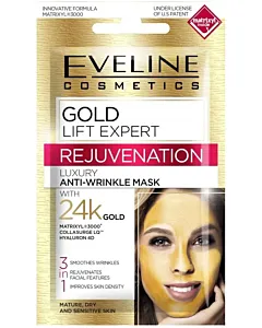 Eveline Masca de fata 7 ml Gold Lift Expert