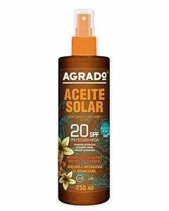 Agrado Ulei de plaja cu pompa 250 ml SPF20 