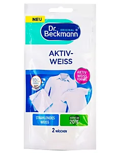 Dr. Beckmann Pudra inalbitoare pentru rufe albe 80 g Aktiv Weiss