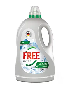 Ultra Free Detergent Lichid 2 L 50 spalari Alpine Freshness