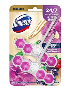 Domestos Odorizant wc cu bile 2x55 g Hibiscus Oil&Wild Berries