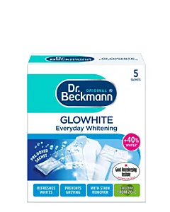 Dr. Beckmann Pudra inalbitoare pentru rufe albe 5 x 40 g Glowhite Everyday Whitening
