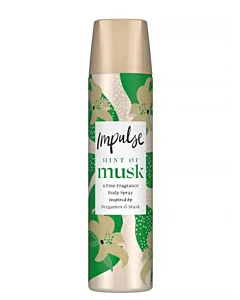 Impulse Spray Deodorant 75 ml Hint Of Musk Bergamot