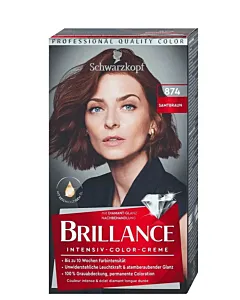 Schwarzkopf Vopsea de par Brillance Nr:874 Samtbraun