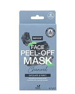Sence Beauty Masca de fata 4x7 g Peel-Off Charcoal Exfoliate&Purify 
