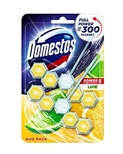 Domestos Odorizant wc cu bile 2x55 g Power 5 Lime