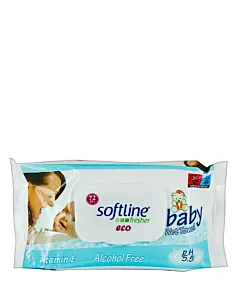Softline Servetele umede cu capac 72 buc 