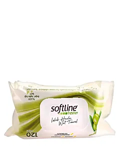 Softline Servetele umede cu capac 120 buc Olive Oil