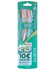 Dr.Best Periuta de dinti 2 buc Between Teeth Medium Design Edition