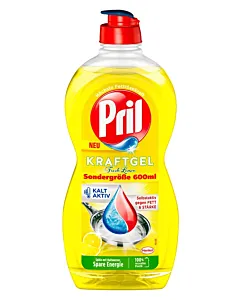 Pril detergent pentru vase 600 ml Kraftgel Fresh Lemon
