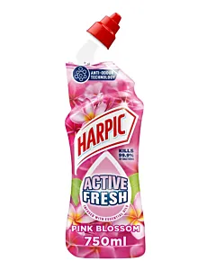 Harpic Gel curatat WC 750 ml Active Fresh Pink Blossom