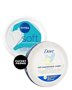 PROMO Nivea Crema Soft 200 ml+Dove Crema 75 ml Rich Nourishment