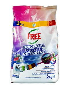 Free Detergent automat 2 kg 20 spalari Universal Spring Flowers