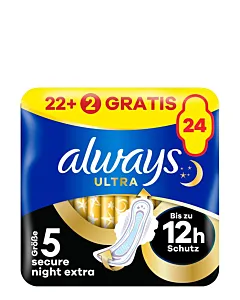 Always Absorbante 24 buc Nr.5 Ultra Secure Night