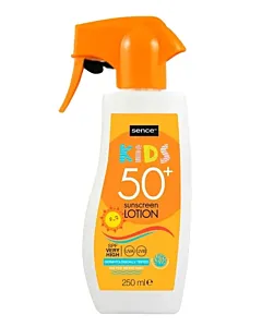 Sence Sun Lotiune de plaja cu pompa pentru copii 250 ml SPF50