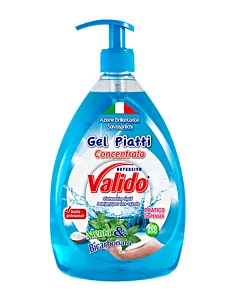 Valido Detergent pentru vase cu pompa 1000 ml Menta&Bicarbonato