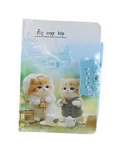 Agenda cu lacat An easy trip 14x19 cm diferite modele