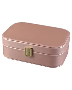 Cutie bijuterii cu sertar si oglinda 20x14x7 cm, din piele ecologica diverse culori