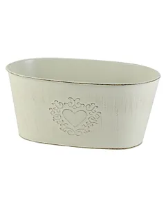Ghiveci metal decor inima 20X12 cm