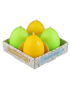 Set Lumanare de Paste in forma de ou 4 bucati