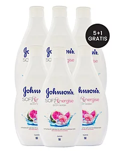 PROMO 5+1 GRATIS Johnson's Gel de dus 400 ml Soft&Energise Watermelon Rose
