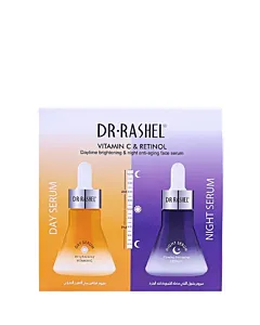 Dr. Rashel Ser facial pentru zi si noapte 2X30 ml Vitamina C si Retinol