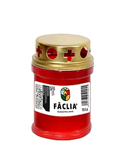 Faclia Candela plastic cu capac 15 LL, 24 h timp de ardere
