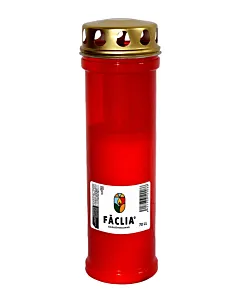 Faclia Candela plastic cu capac 70 LL, 130 h timp de ardere