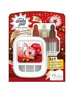 Ambi Pur Aparat Odorizant Priza + Rezerva 3 volution 20 ml Apple Crumble