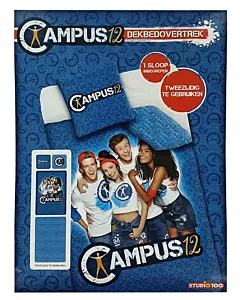Campus 12 Set Lenjerii de pat din Bumbac  140*200cm/65*65cm(Husa pentru perna+Plapuma)