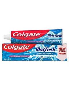 Colgate Pastă de dinți 100 ml Max Fresh Cool Mint – pastă de dinți cu micro-granule răcoritoare pentru respirație proaspătă