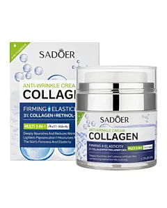 Sadoer Cremă antirid cu colagen și retinol 50 g Firming Elasticity – hidratare intensă și fermitate pentru un ten neted și luminos