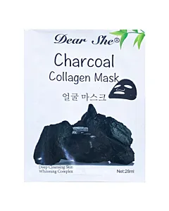 Dear She Masca de fata cu carbune activ 28 ml Charcoal Collagen