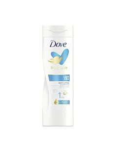 Dove Loțiune de corp 400 ml Light Care – hidratare lejeră și absorbție rapidă pentru piele catifelată