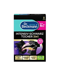 Dr. Beckmann Șervețele Black Refresh 8 buc – revigorare culoare neagră și îngrijire fibre