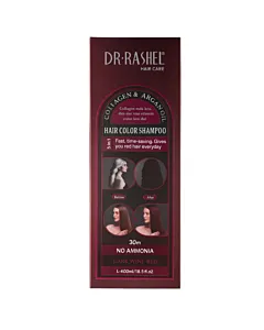 Dr. Rashel Sampon nuantator (fara amoniac) 400 ml Dark Wine Red
