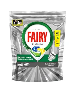 Fairy Capsule masina de spalat vase 45 buc Platinum All in 1 Lemon