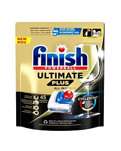 Finish Ultimate Plus All in 1 – pachet 36 tablete pentru mașina de spălat vase, curățare completă și luciu