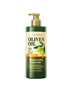 Gel de duș Sadoer Olive Oil 500ml cu 98% ulei de măsline pentru hidratarea pielii