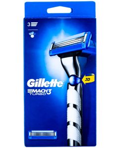 Gillette Aparat de ras cu cap Mach3 Turbo 3D+1 rezerva