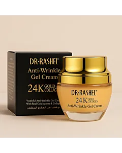 Dr. Rashel Crema Gel Anti-Aging cu aur si colagen 50 ml 24K Gold & Collagen Anti-Wrinkle