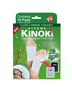 Kinoki Plasturi detox pentru talpi pe baza de plante 5 pereche Cleans &Energise RP-85574