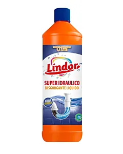 Lindor Soluție alcalină pentru desfundat țevi 1,5 L – produs puternic pentru blocaje organice și minerale