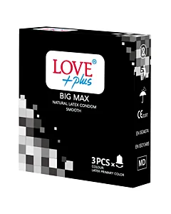 Prezervative Love Plus Big Max 56 mm, 3 bucăți
