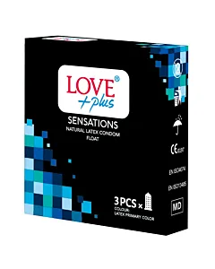 Love Plus prezervative 3 buc Sensation